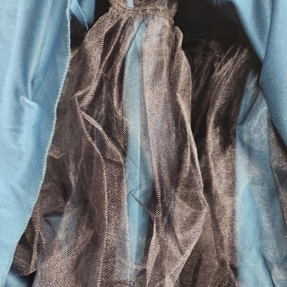 Xscape Beaded Embellished Wedding Mother of The Bride Evening Maxi Gown Green 10 - Picture 12 of 14